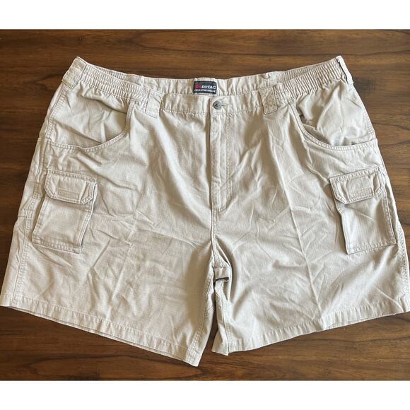 EOTAC 301 Men's Operator Grade 7oz Rip Stop Cargo Shorts Size 48 Khaki Tan - Picture 1 of 10